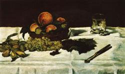 Edouard Manet Still Life Fruit on a Table Sweden oil painting art